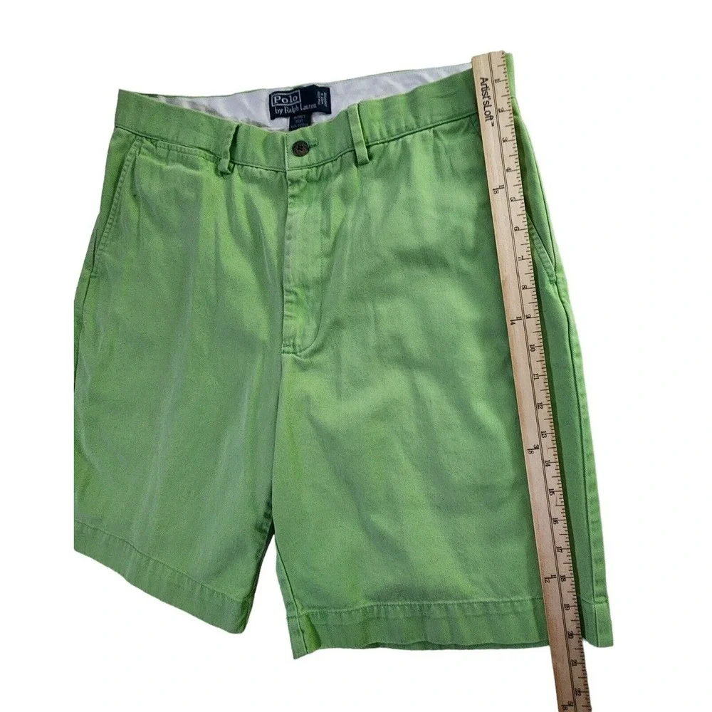 Vintage Polo Ralph Lauren Prospect Chino Shorts Mens Size 33 Green Preppy